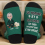 6069JFR2 chaussettes personnalisees une fille et son chien 6069jktmc