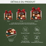 6075OFR3 ornement de noel acrylique personnalise couple toi moi et le chien 6075o6mtc