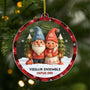 6087OFR1 ornement noel acrylique personnalise vieillir ensemble gnome couple 6087okl5g