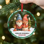 6087OFR2 ornement noel en verre personnalise vieillir ensemble gnome couple 6087okl5g