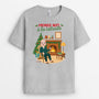 6095AFR2 t shirt personnalise pour femme et homme premier noel a la retraite 6095atlna