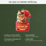 6098OFR4 effet dimpression 3d ornement acrylique personnalise pere noel a envoye un chat 6098oklad
