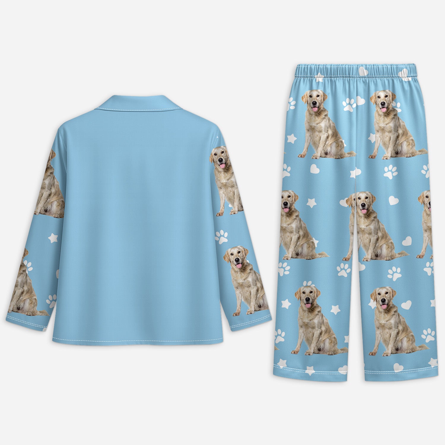 6128VFR2 pyjama personnalise avec chien photo je te suivrai pour toujours 6128vtttc