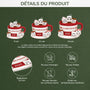 6134OFR3 ornement noel acrylique personnalise famille chocolat chaud a la guimauve 6134ottni