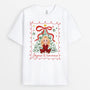 6164AFR1 t shirt personnalise noel pour femme et homme joyeux et lumineux 6164akmca