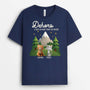 6167AFR2 t shirt personnalise camping avec chat noel c_est la que tout se passe 6167atyad