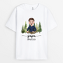 6178AFR1 t shirt personnalise pour papa et maman maman avec fleur 6178a3tcb