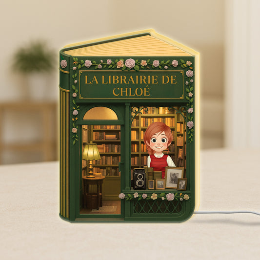 6201LFR1 lightbox personnalisable femmehomme librairie pour amoureux des livres 6201l8l5a