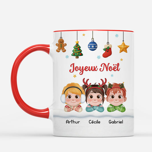 6203MFR2 mug personnalise joyeux noel maman papa 6203m3tma