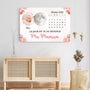 6205CFR3 toile personnalisee calendrier avec photo et phase de lune devenir ma maman papa 6205c3tta