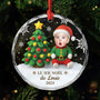 6208OFR1 ornement noel en verre personnalise avec bebe photo les joyeux nains 6208othtk