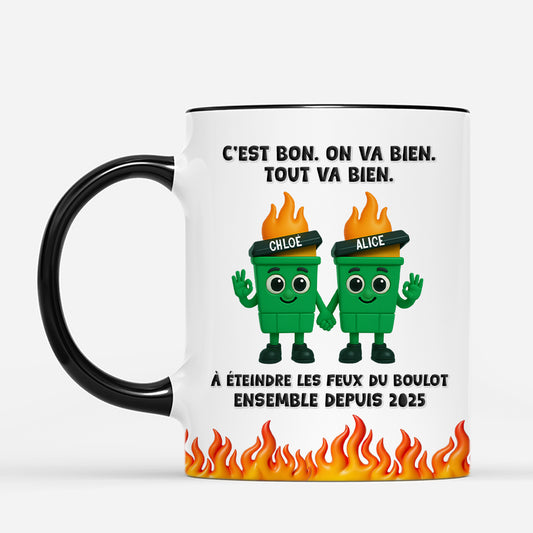 6214MFR2 mug personnalise pour collegue cest bon on va bien tout va bien 6214m6tao