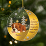 6215OFR1 ornement acrylique personnalise commemoratif pour chien ta lumiere brillera toujours 6215o6stc