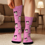 6224JFR3 chaussettes personnalisees si tu peux lire ceci maman fait une pause 6224j6kna