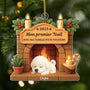 6225OFR1 effet dimpression 3d ornement acrylique personnalise premier noel chien avec ma famille pour toujours 6225o8ttc