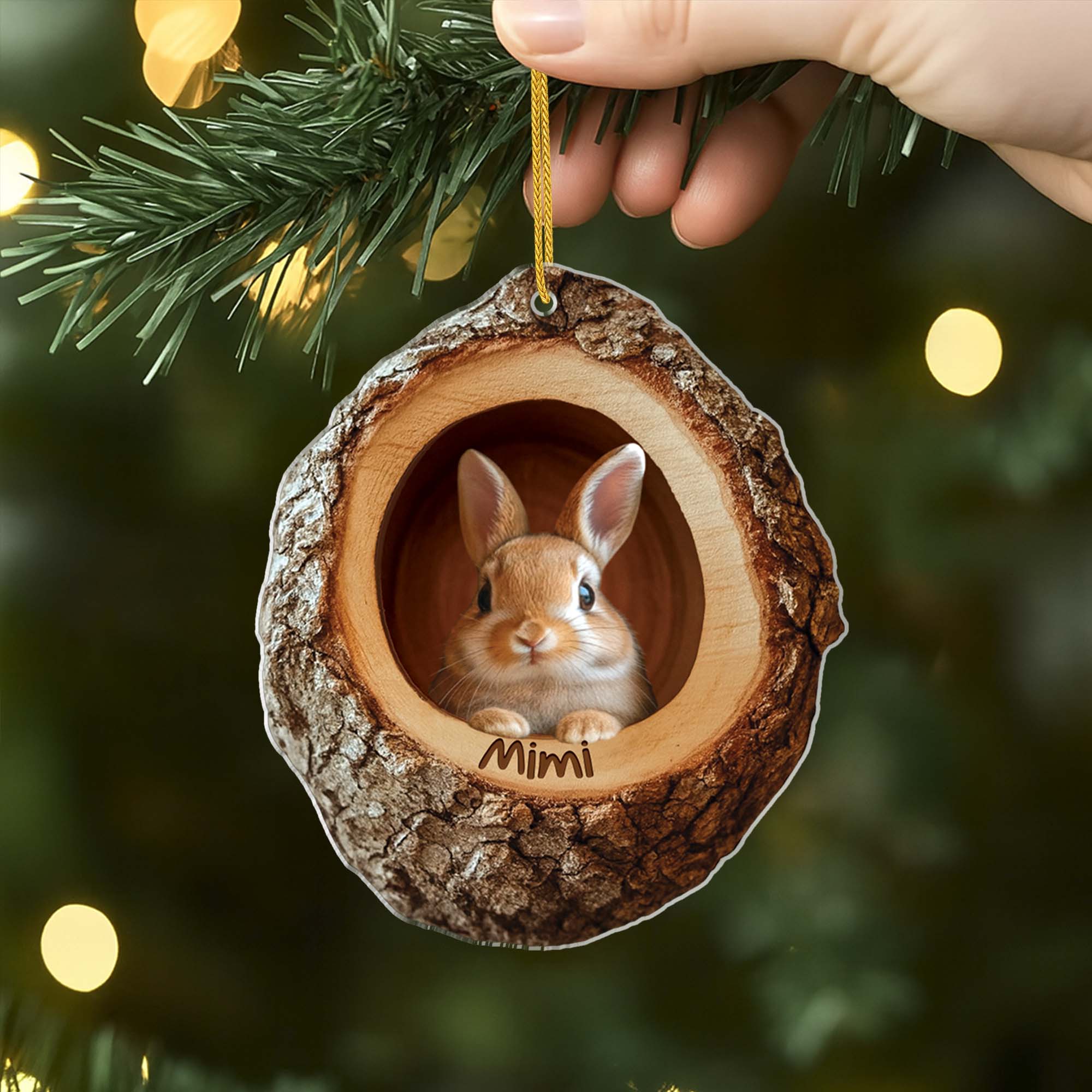 6226OFR2 effet dimpression 3d ornement acrylique personnalise avec photo noel de mon animal de companie 6226o8tca