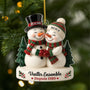 6227OFR1 effet dimpression 3d ornement noel acrylique personnalise vieillir ensemble joli couple 6227o