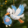 6244OFR1 effet dimpression 3d ornement acrylique personnalise joyeux noel futur papa future maman 6244o8hta