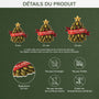 6247OFR3 effet dimpression 3d ornement noel acrylique personnalise famille sapin de cornichons 6247okqti