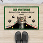 6248DFR1 paillasson personnalise chat noel visiteurs doivent etre approuves par 6248dklnd_2