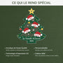6250OFR4 ornement acrylique personnalise famille sapin avec bonnet noel 6250oklti