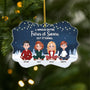 6253OFR1 ornement noel acrylique personnalise amour entre freres et soeurs 6253o