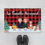 6254DFR1 paillasson personnalise a carreaux notre famille avec chat et chien 6254dk6ti