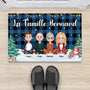 6254DFR1 paillasson personnalise a carreaux notre famille avec chat et chien 6254dk6ti2