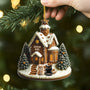 6257OFR2 effet dimpression 3d ornement acrylique personnalise joyeux noel avec des chats 6257okq5d
