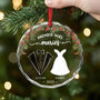 6258OFR2 ornement en verre personnalise couple premier noel en tant que m  mme 6258okt5g