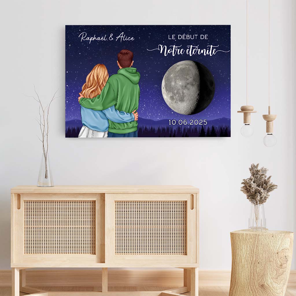 6262CFR3 toile personnalisee couple avec phase de la lune le debut de notre eternite 6262c8ttg_7ee1319f 4fd8 4a3a 8779 ce3f36df6b8a