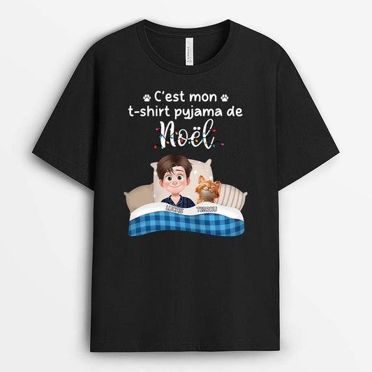 6264AFR1 t shirt personnalise pour dormir mon t shirt pyjama de noel avec chat 6264a3mmd_134aa3e7 e63a 4999 adb7 dc3fc3ada531
