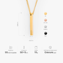 6269JFR3 collier barre personnalise_ pour femmehomme souvenir memorable 6269j0v5a