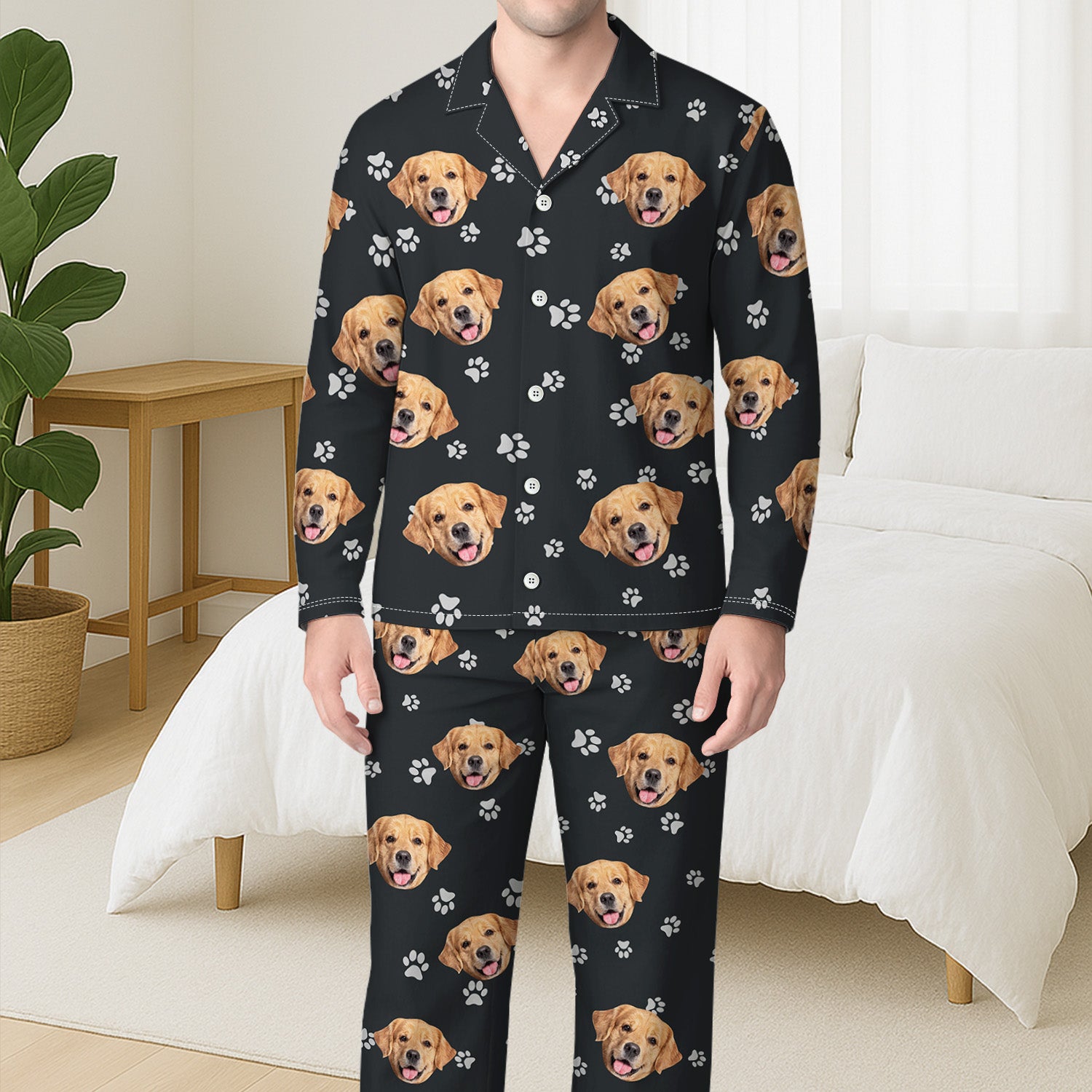 6283VFR1 pyjama personnalise avec photo mon joli chien avec patte 6283vklmc_3