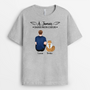 6290AFR2 toujours avec toi tee shirt personnalise chat chien commemoratif 6290a3fma