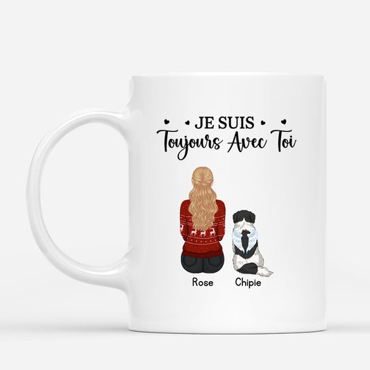 6290MFR1 mug personnalise commemoratif avec chien je suis toujours avec toi 6290m36mc1