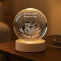 6312LFR2 veilleuse boule de cristal personnalisee avec photo echographique joyeux noel maman  papa de bebe 6312l3m5a