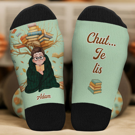 6320JFR1 chaussettes personnalisees chut je lis mes livres 6320j8lta_2
