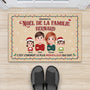 6333DFR2 paillasson personnalise famille noel de notre famille 6333d6xci
