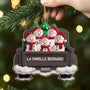 6338OFR2 effet dimpression 3d ornement noel acrylique personnalise famille bonhomme de neige avec voiture 6338okl5i