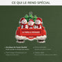 6338OFR4 effet dimpression 3d ornement noel acrylique personnalise famille bonhomme de neige avec voiture 6338okl5i