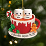 6339OFR1 effet dimpression 3d ornement acrylique personnalise couple guimauve et chocolat chaud de noel 6339otq5g
