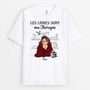 6347AFR1 t shirt personnalise pour femme et homme les livres sont ma therapie 6347akt5a_c8899564 1acb 4851 937d fdee80ea3f3b