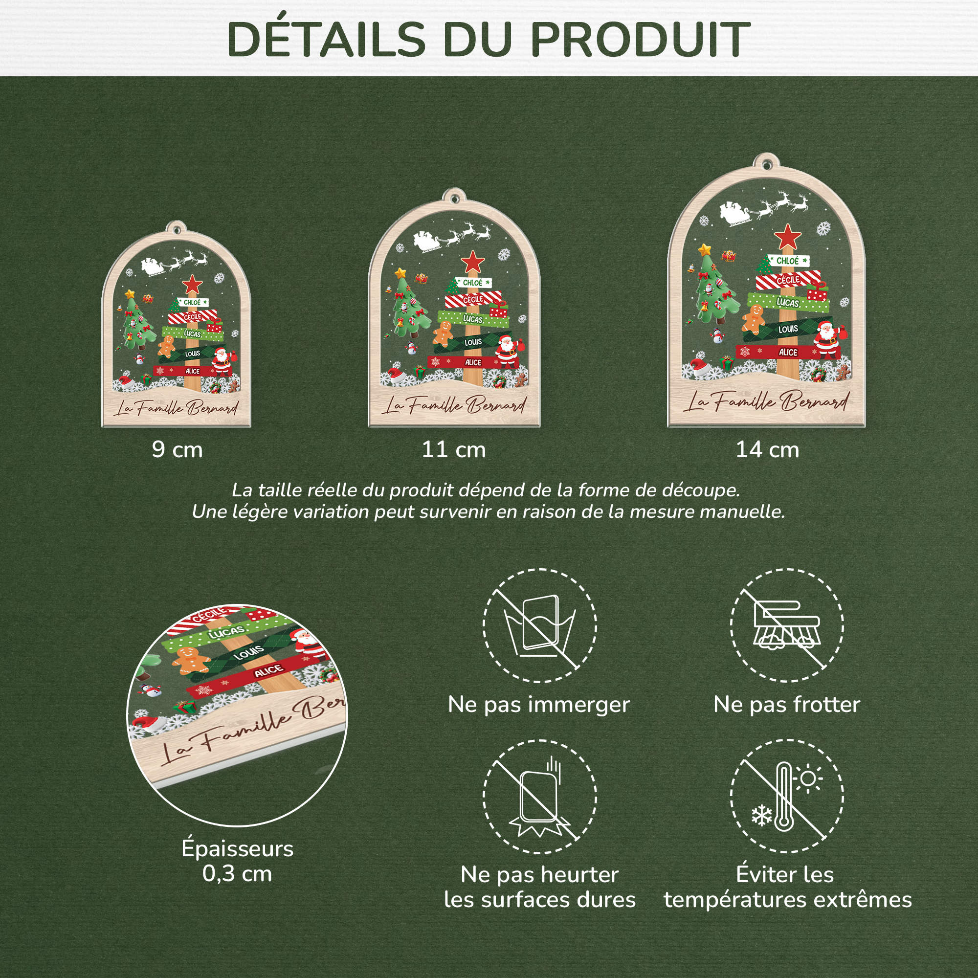6351OFR3 ornement noel acrylique personnalise famille la magie detre ensemble 6351ott5i_c174dc84 d720 4c68 9d53 d037d15abc59
