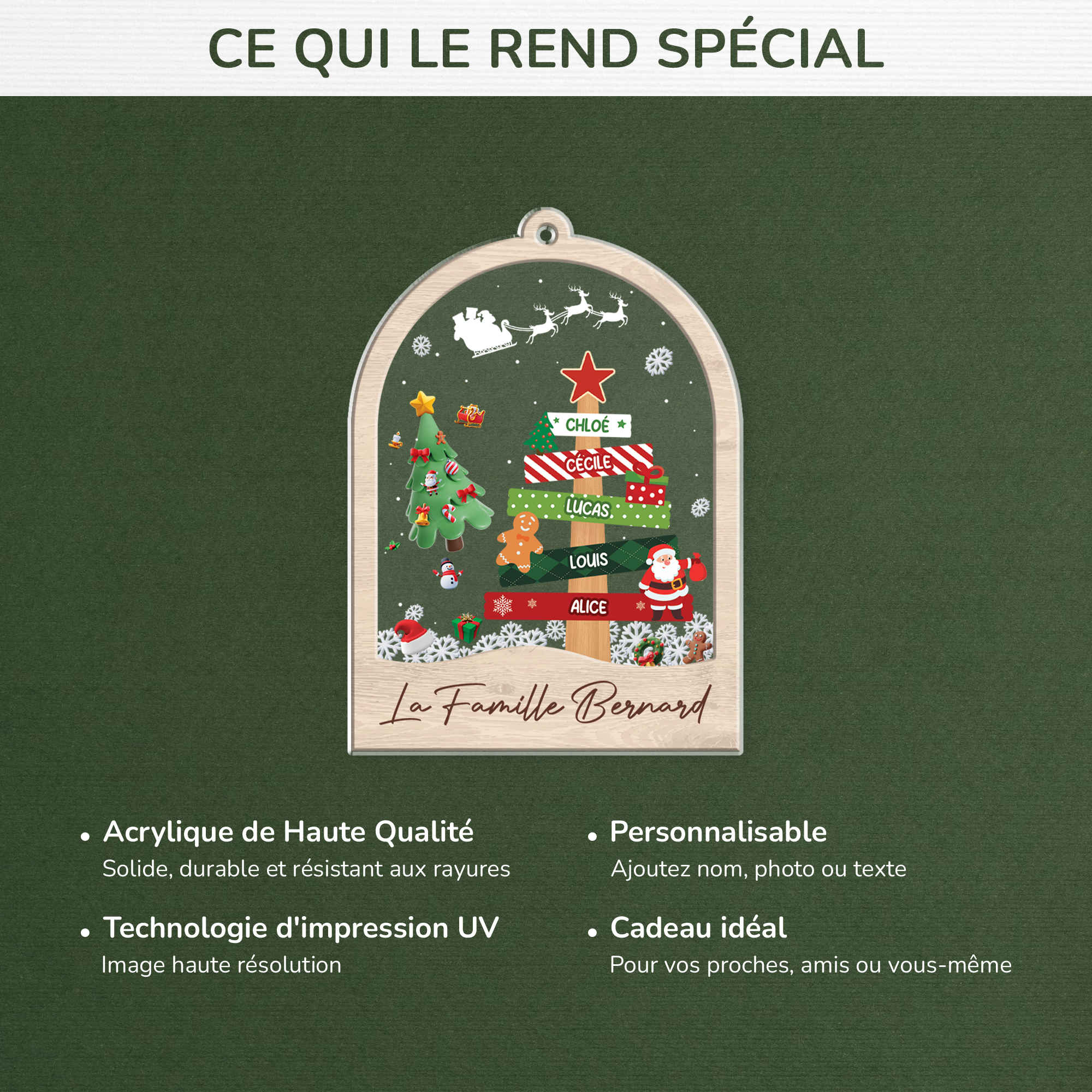 6351OFR4 ornement noel acrylique personnalise famille la magie detre ensemble 6351ott5i_8c143610 87bf 4b05 9602 84bf3668d557