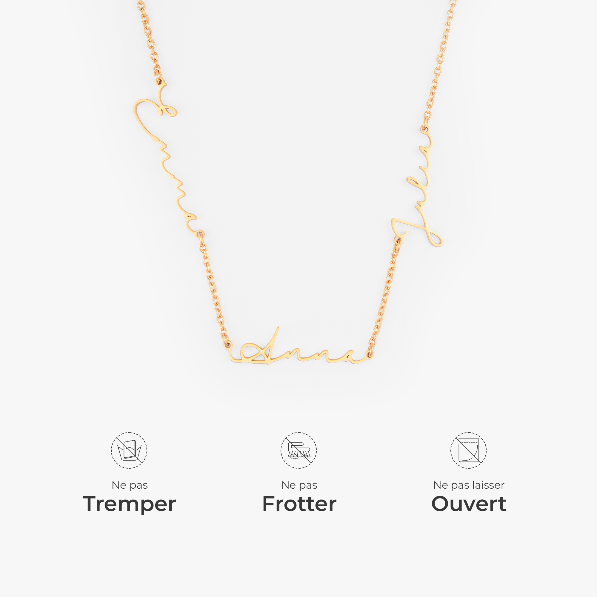 6358JFR4 collier avec prenom personnalise pour femmehomme lie pour toujours 6358j0b5a