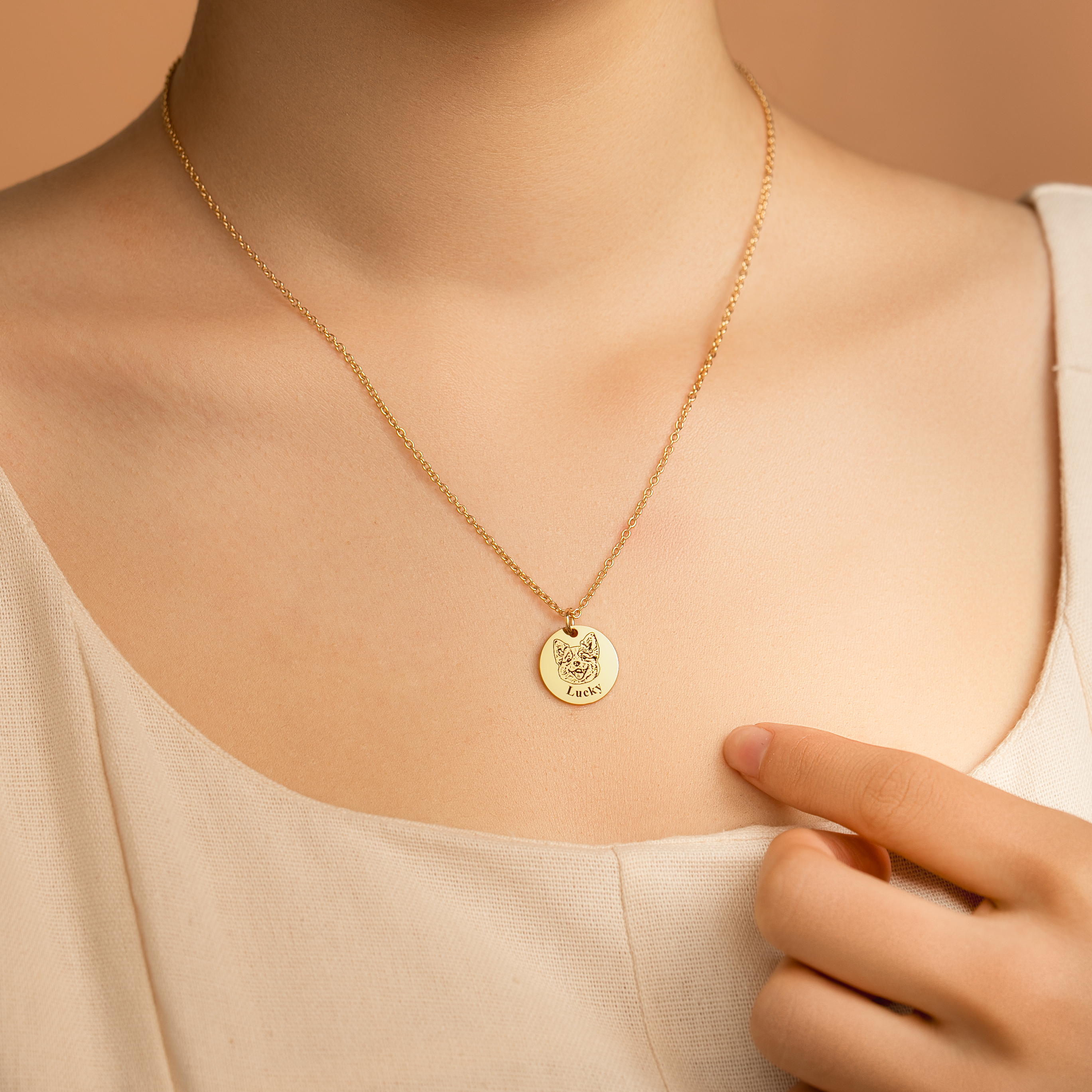 6360JFR2 collier personnalise avec chien mon animal de compagnie 6360j0b5c
