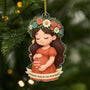 6380OFR1 effet dimpression 3d ornement acrylique personnalise pour future maman premier noel du petit bout 6380o8paa