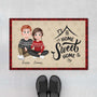 6392DFR1 paillasson personnalise couple de noel un doux foyer 6392dkq5g