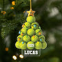6394OFR1 effet dimpression 3d ornement acrylique personnalise pour femme et homme sapin noel en balles de tennis 6394okttb